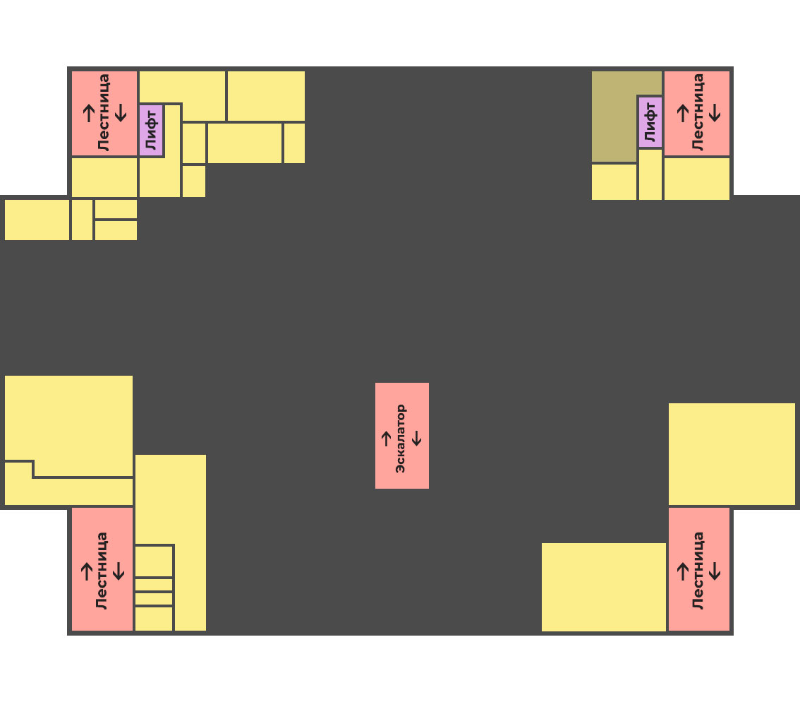 План цокольного этажа ТК Сокол